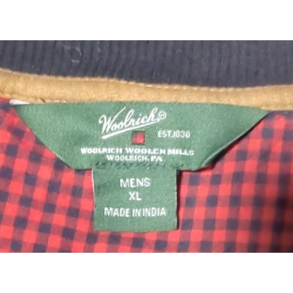 Woolrich Mens XL Boysen 1/4 Zip Sweater Pull Over Elbow Patches Black - Picture 3 of 5